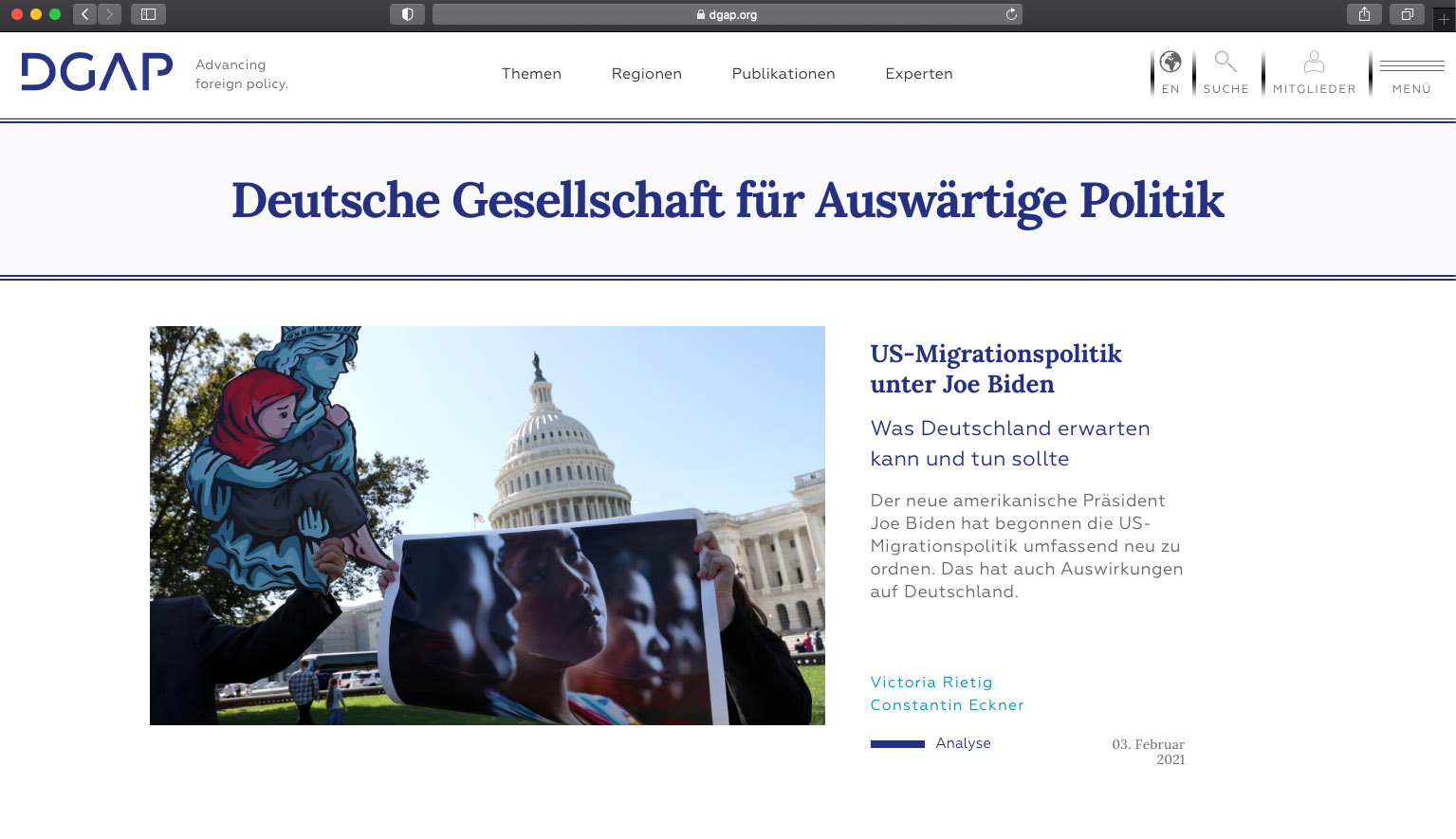 Bildschirmfoto DGAP