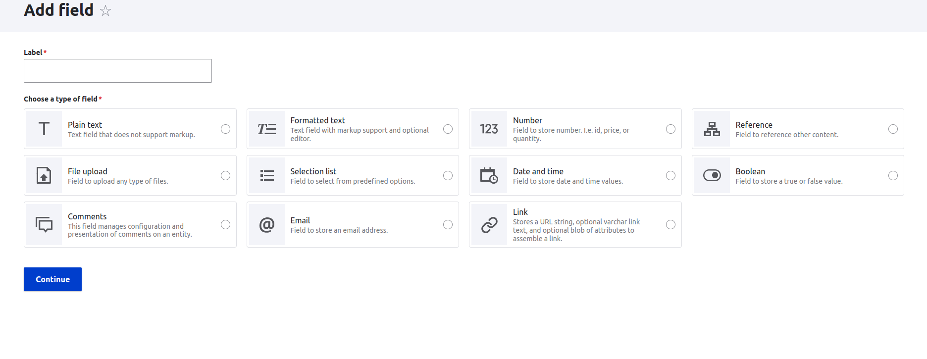 Field Type UI