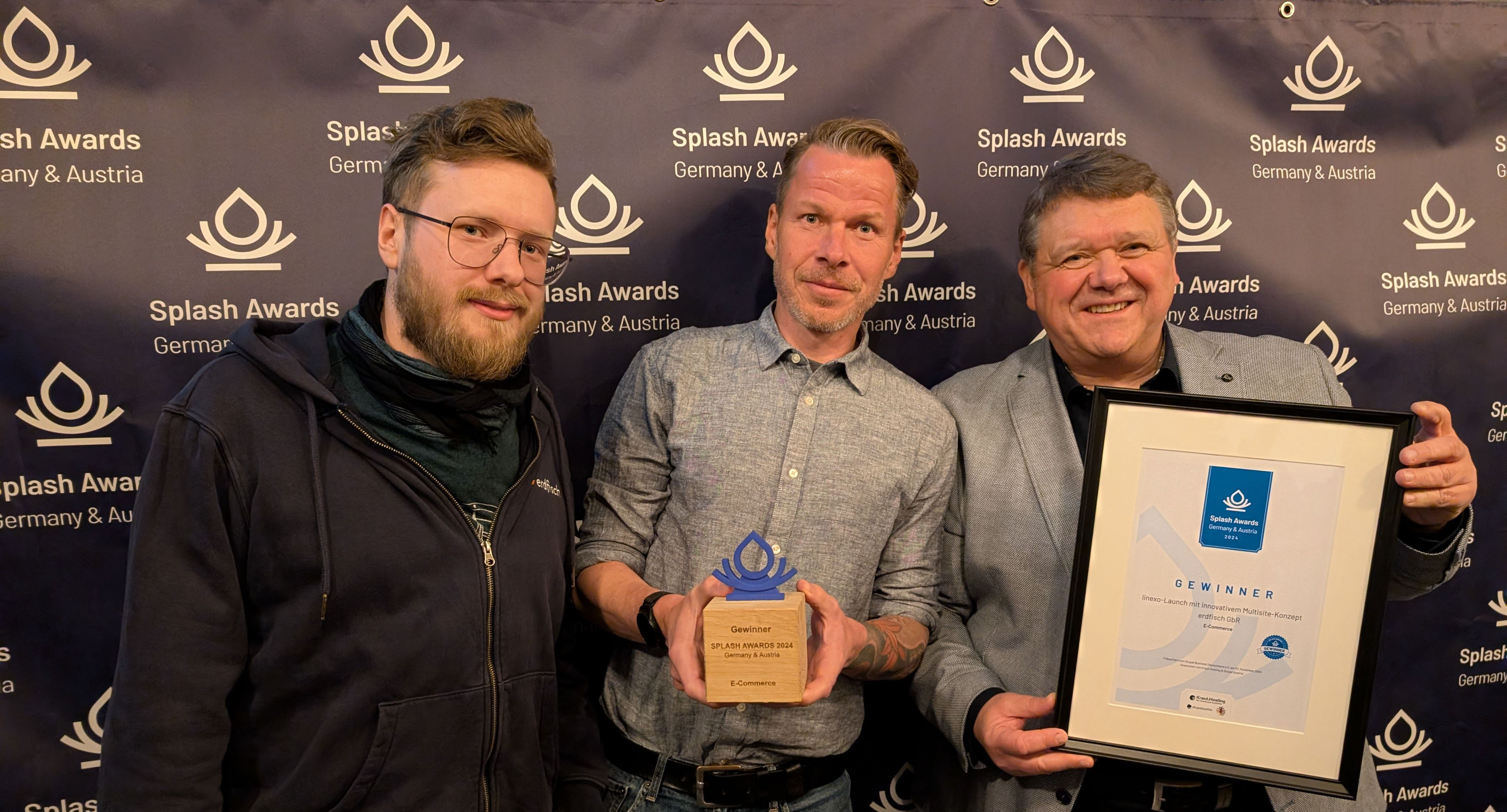 erdfisch gewinnt den Splash Award 2024 für innovatives Multidomain-Konzept