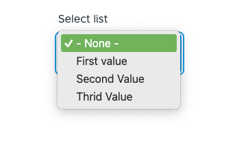 Select field without requirement