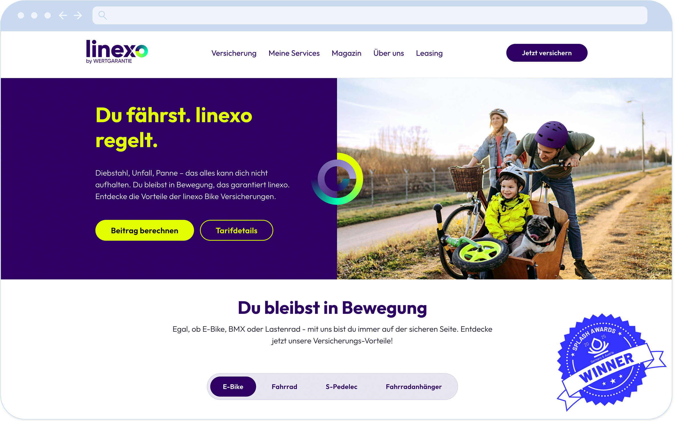 Referenz Linexo Hero Bild