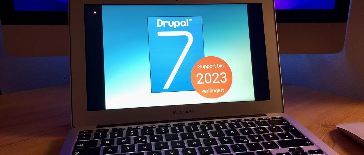 Support für Drupal 7 nun bis November 2023