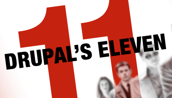 Einleitungsbild mit Drupal 11 Schriftzug