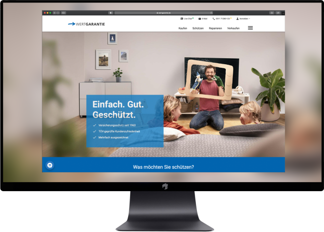 Bildschirmfoto wertgarantie.de