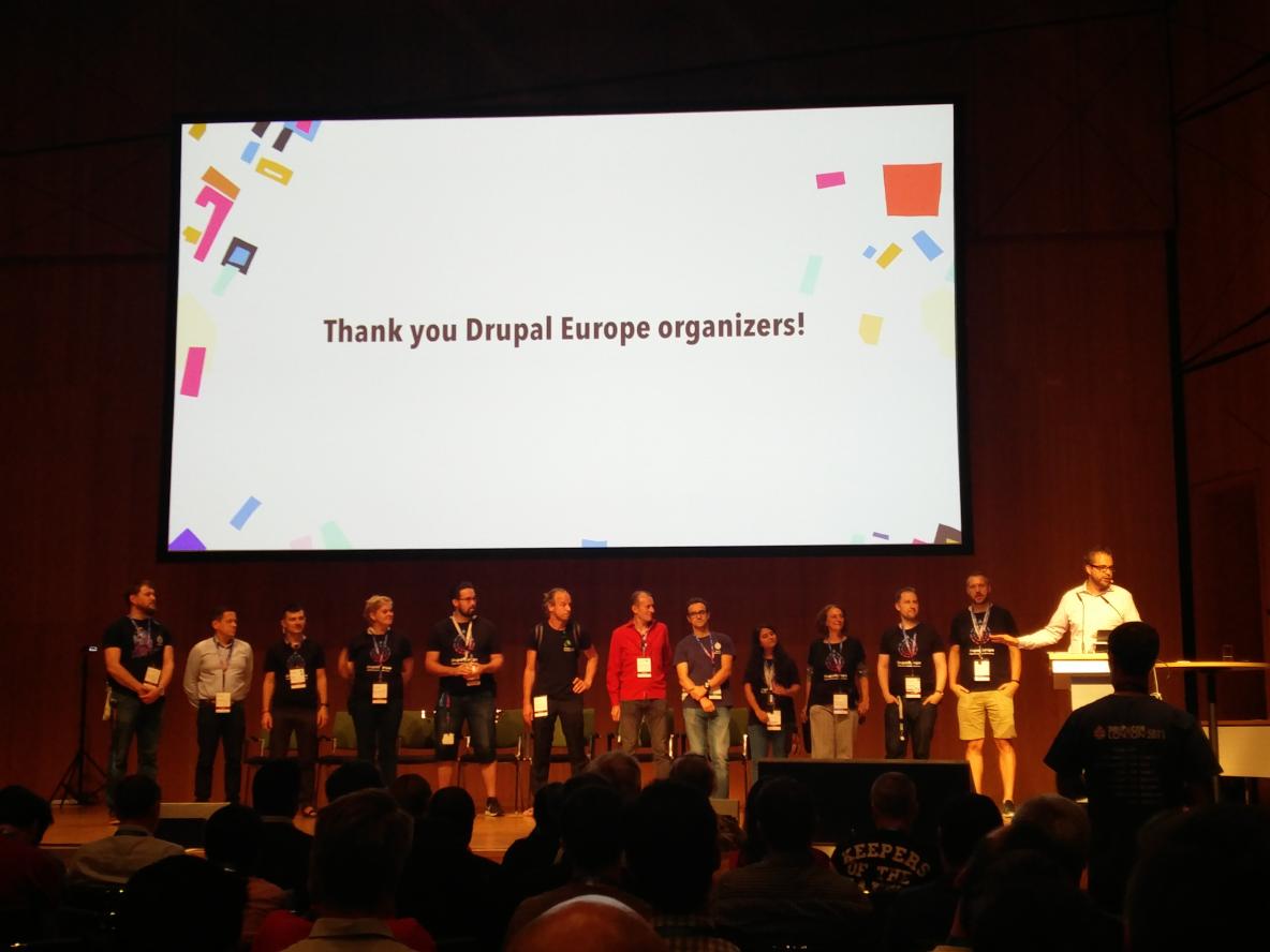 Drupal Europe - Thank you Drupal Europe organizers!