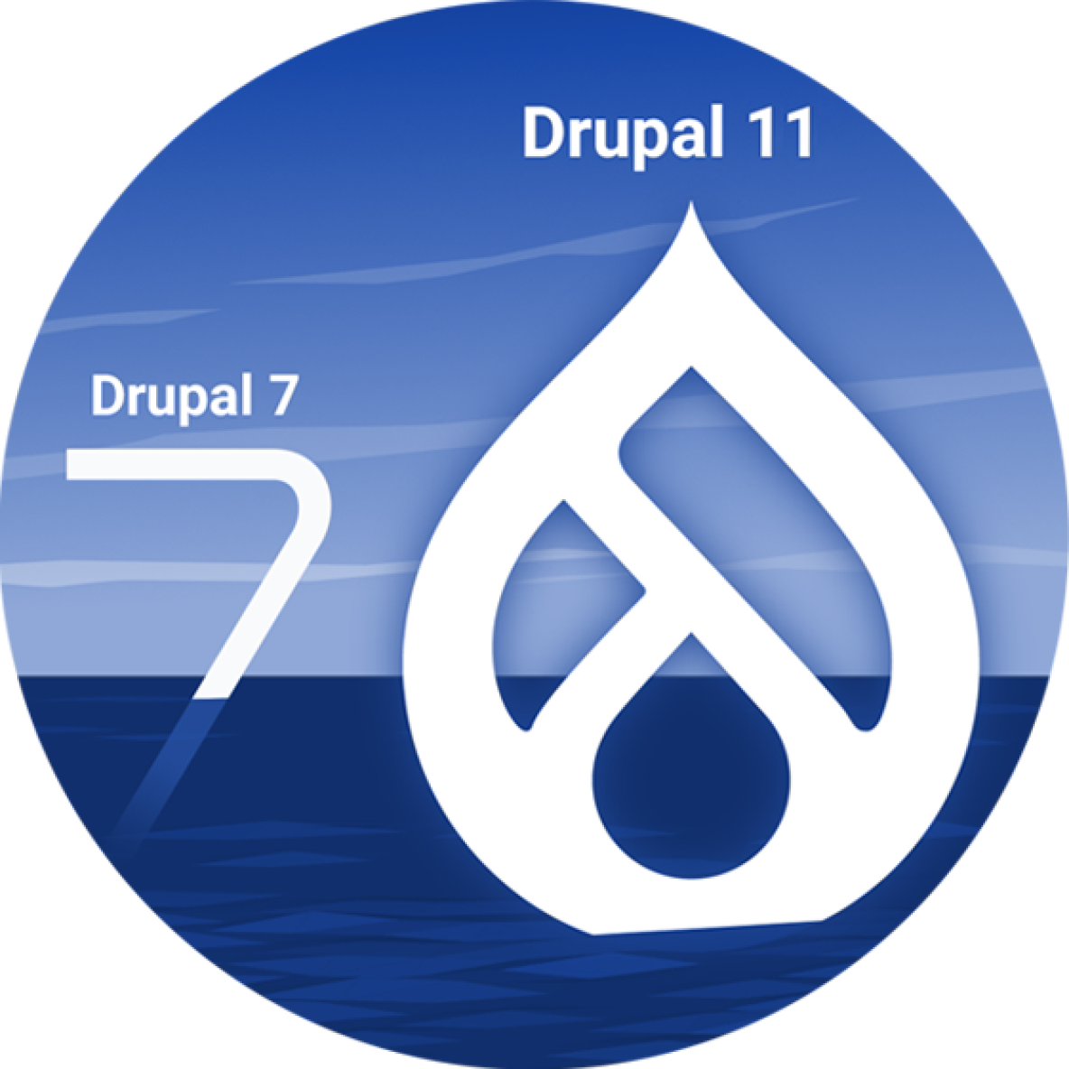 Drupal 7 auf 11 Transformation Symbolbild