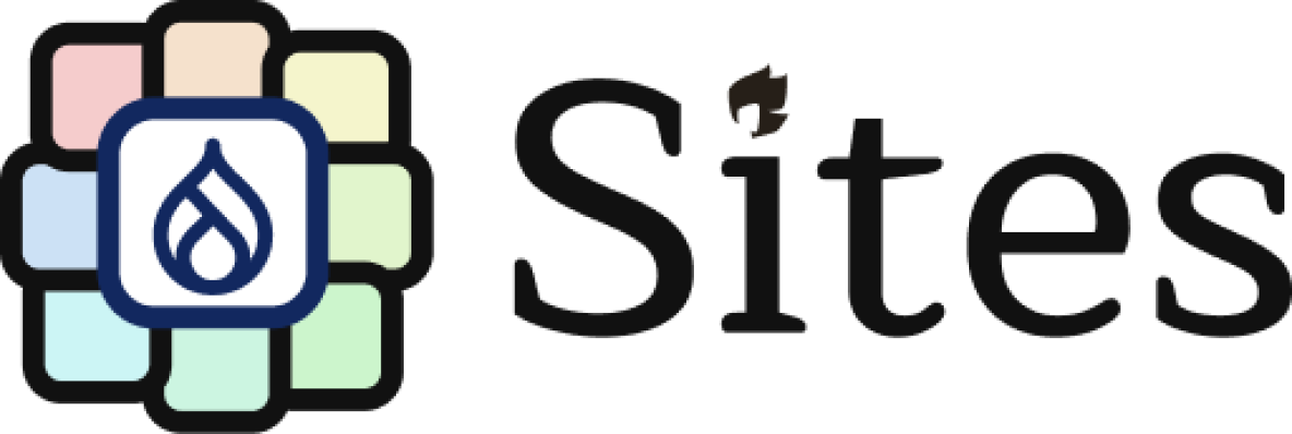 Drupal Sites Mock-Logo (Entwurf)