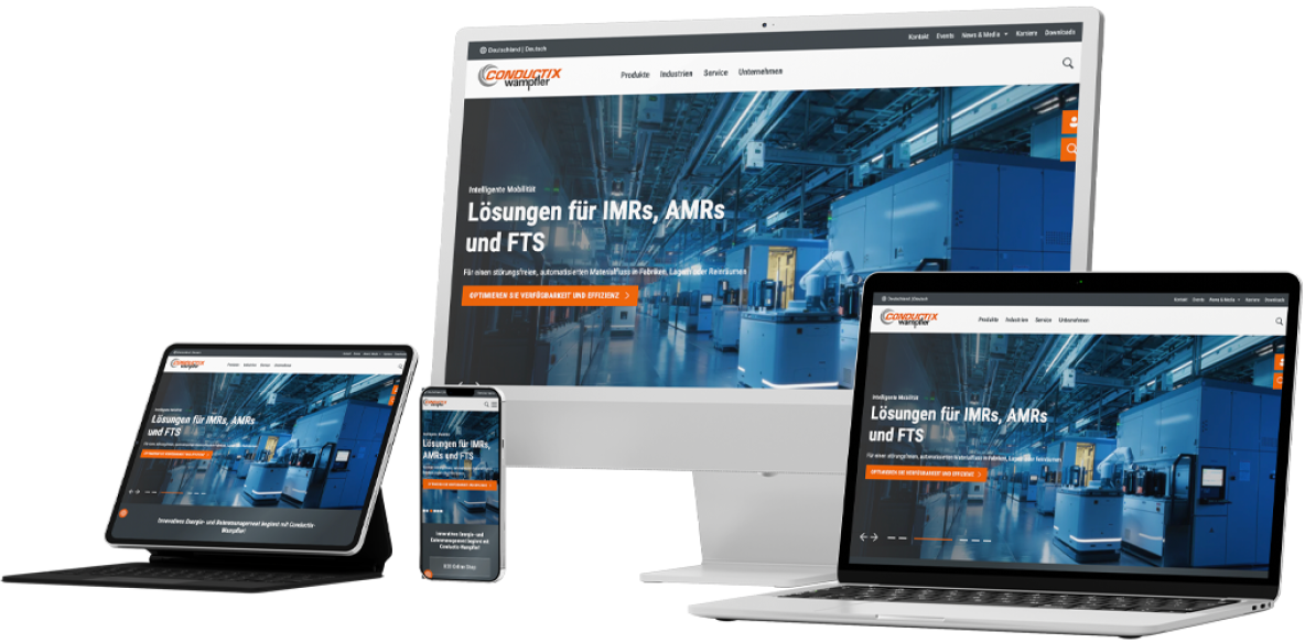 Drupal-Design Beispiel: Conductix-Wampfler