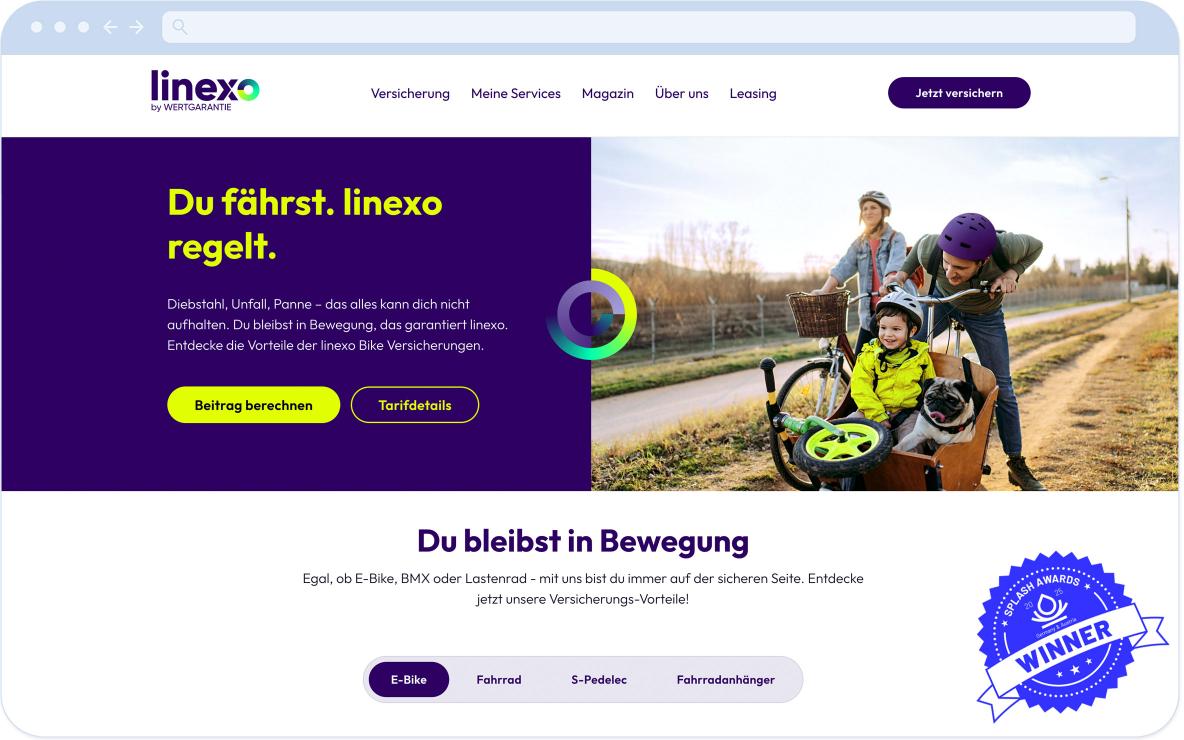 Referenz Linexo Hero Bild